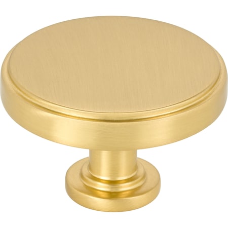 134 Diameter Brushed Gold Richard Cabinet Knob